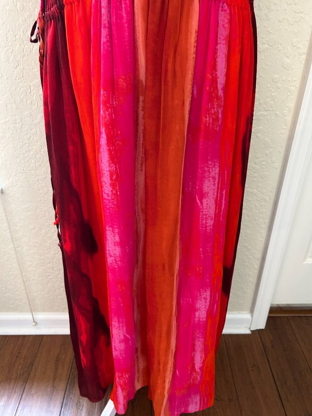 NWOT Zara Grecian Beaded Side Tie Maxi Dress - Picture 5 of 9